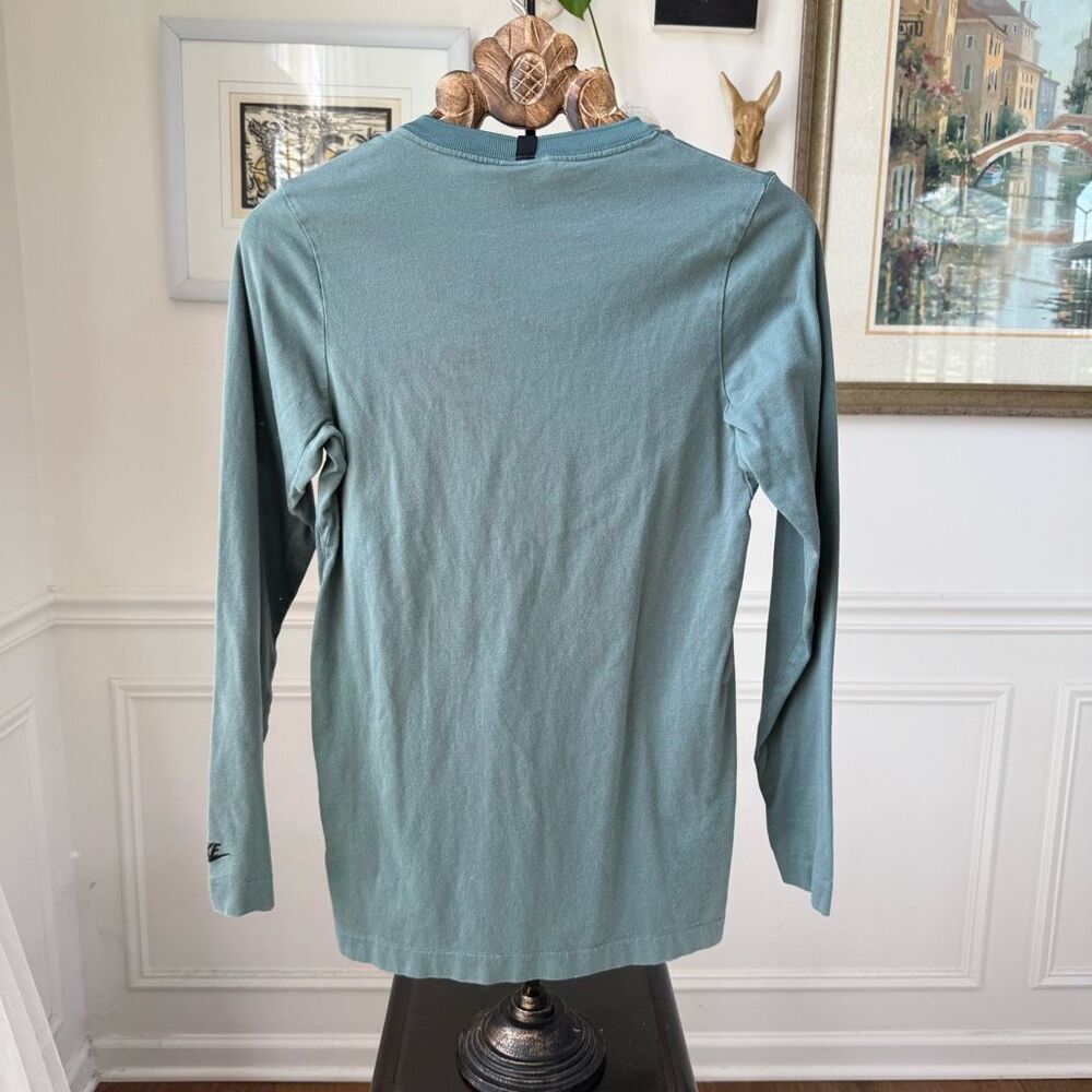 Nike Sage Green Cotton Long Sleeve Tshirt S - Picture 4 of 7